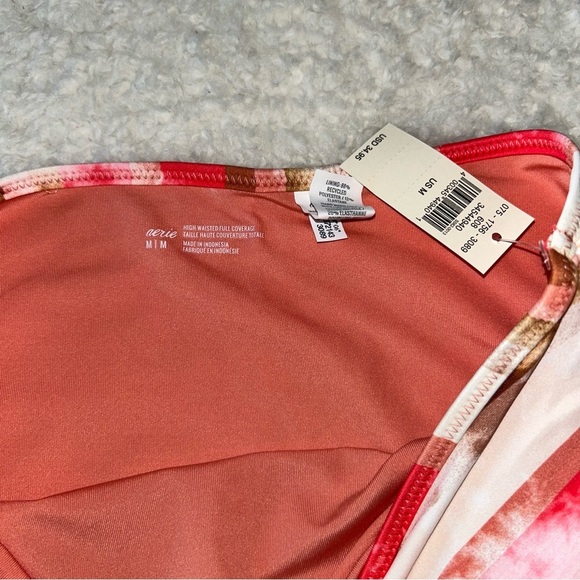 Aerie High Waisted Full Coverage Bikini Bottoms Medium NWT - Picture 2 of 5